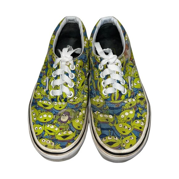 Vans Disney Toy Story Aliens Green Canvas Sneakers Unisex Boy's Girl's 1.5 - Picture 3 of 10